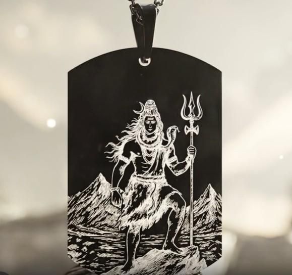Eternal Shiv Godform Pendant with Chain