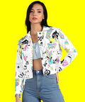 Women's Printed Denim Jacket